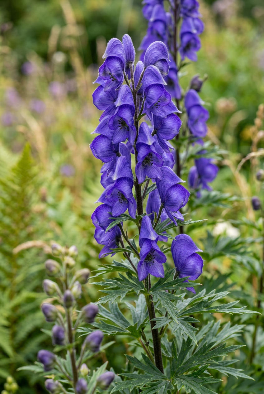 Frumusețea otrăvită a omagului (Aconitum)